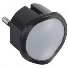 Legrand - LED nočné svetlo / núdzové svetlo LED studená+teplá biela, Stmievateľné, aj ako baterka, Čierne Legrand - LED nočné svetlo / núdzové svetlo LED studená+teplá biela, Stmievateľné, aj ako baterka, Čierne