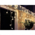 Solight LED vánoční závěs, rampouchy, 120 LED, 3m x 0,7m, přívod 6m, venkovní, teplé bílé světlo, paměť, časovač