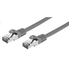C-TECH kabel patchcord Cat7, S/FTP, šedý, 0,25m C-TECH kabel patchcord Cat7, S/FTP, šedý, 0,25m