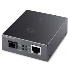 TP-Link TL-FC111PB-20 [10/100 Mbps RJ45 to 100 Mbps Single-mode SC WDM Bi-Directional Fiber Converter With 1-Port PoE]
