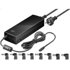 Goobay Napájecí zdroj 134,5W pro notebook 230V na 12-24V Max.8.5A s USB Goobay Napájecí zdroj 134,5W pro notebook 230V na 12-24V Max.8.5A s USB