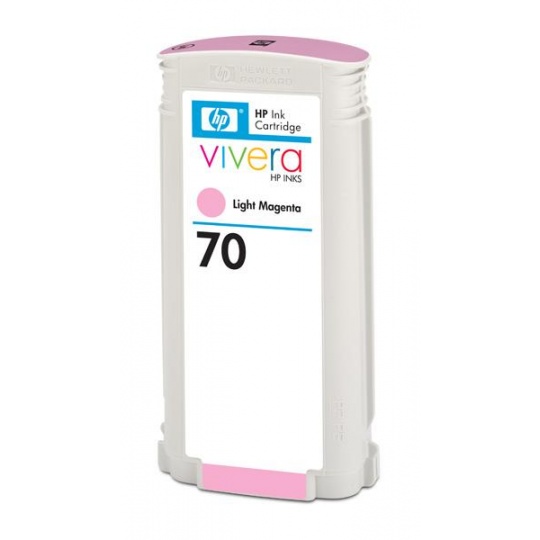 HP 70 Light Magenta DJ Ink Cart, 130 ml, C9455A
