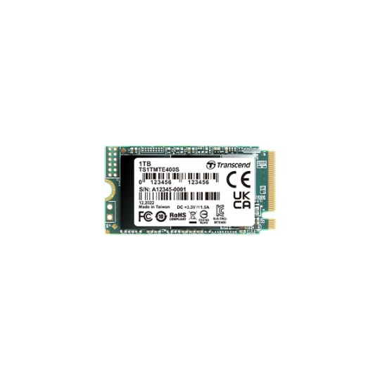 TRANSCEND SSD 400S 512GB, M.2 2242,PCIe Gen3x4, NVMe, 3D TLC, bez DRAM