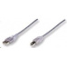MANHATTAN Kabel USB 2.0 A-B propojovací 3m (stříbrný)