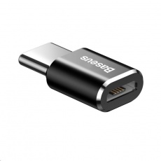 Baseus adaptér USB-C samec na MicroUSB samice 2,4A, černá Baseus adaptér USB-C samec na MicroUSB samice 2,4A, černá