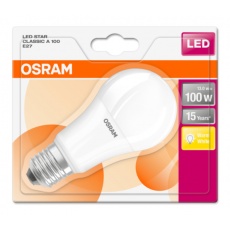 OSRAM LED STAR CL A Fros. 13W 827 E27 1521lm 2700K (CRI 80) 15000h A+ (Krabička 1ks) OSRAM LED STAR CL A Fros. 13W 827 E27 1521lm 2700K (CRI 80) 15000h A+ (Krabička 1ks)
