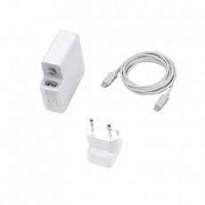 COTECi USB-C Power adaptér pro MacBook s C-C kabelem 2m 61W, bílá