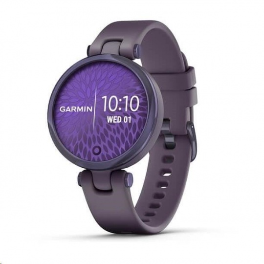 Garmin hodinky Lily Sport Midnight Orchid/Orchid Silicone Band