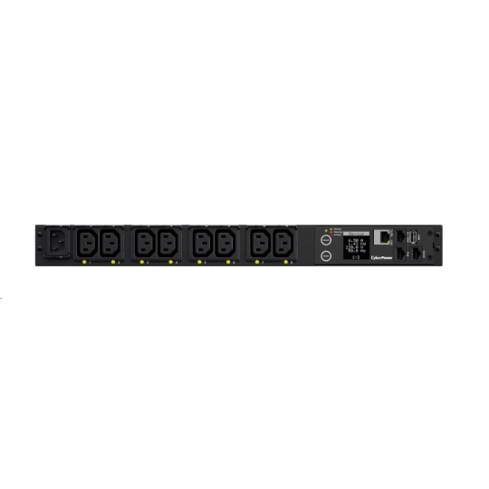 CyberPower Rack PDU, Switched, 1U, 10A, (8)C13, IEC-320 C14