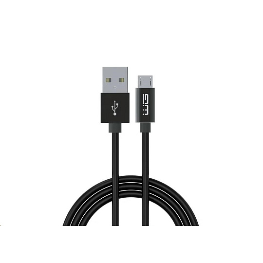 WG - Datový kabel Micro USB na USB-A, 1 metr, s prodlouženým konektorem, černá WG - Datový kabel Micro USB na USB-A, 1 metr, s prodlouženým konektorem, černá