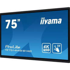 Iiyama ProLite IDS, 190.5 cm (75''), PureTouch-IR, 4K, USB, USB-C, Ethernet, kit (USB), black
