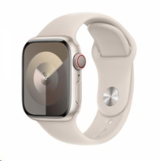 APPLE Watch Series 9 GPS + Cellular 41mm Starlight Aluminium Case with Starlight Sport Band - M/L APPLE Watch Series 9 GPS + Cellular 41mm Starlight Aluminium Case with Starlight Sport Band - M/L