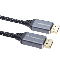 PREMIUMCORD Kabel DisplayPort 1.4 přípojný kabel, kovové a zlacené konektory, 1,5m PREMIUMCORD Kabel DisplayPort 1.4 přípojný kabel, kovové a zlacené konektory, 1,5m