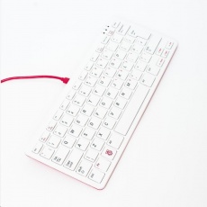 Raspberry Pi klávesnice, UK, USB, malinová/bílá