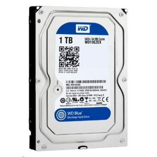 WD BLUE WD10EZEX 1TB SATA/600 64MB cache 7200 ot., CMR