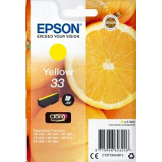 EPSON ink bar Singlepack "Pomeranč" Yellow 33 Claria Premium Ink EPSON ink bar Singlepack "Pomeranč" Yellow 33 Claria Premium Ink