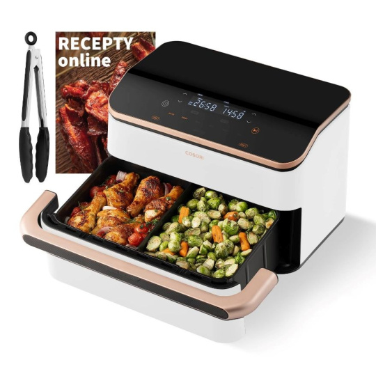 BAZAR - Cosori TF101S Dual blaze TwinFry 10l hozkovzdušná fritéza - bílá - Poškozený obal (Komplet) BAZAR - Cosori TF101S Dual blaze TwinFry 10l hozkovzdušná fritéza - bílá - Poškozený obal (Komplet)