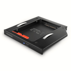 AXAGON RSS-CD12 rámeček pro 2.5" SSD/HDD do DVD slotu, 12.7 mm, LED, hliník AXAGON RSS-CD12 rámeček pro 2.5" SSD/HDD do DVD slotu, 12.7 mm, LED, hliník