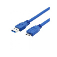 WG Datový kabel propojovací USB-A (USB 3.0; male) to USB Micro-B (male) / 1,5m / blue