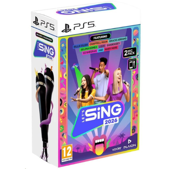 PS5 hra Let’s Sing 2026 + 2 mikrofony