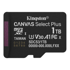 Kingston MicroSDXC karta 1TB Canvas Select Plus, U3, V30, A1 Kingston MicroSDXC karta 1TB Canvas Select Plus, U3, V30, A1
