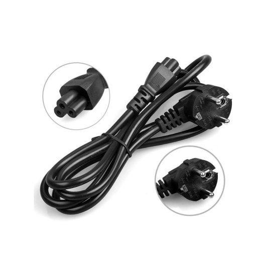 WG - Kabel napájecí WG Mickey Mouse / CEE 7/7 to IEC C5 / 1,5m / black